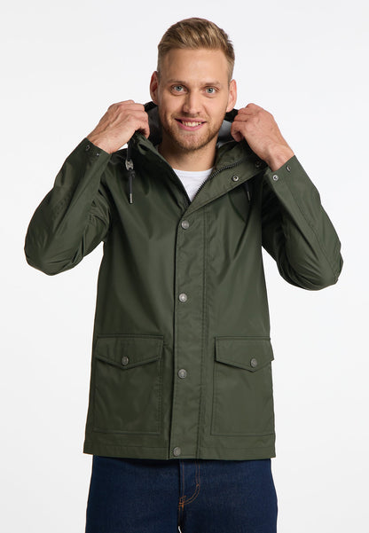 Mo Men's Rain Jacket With Interior Print