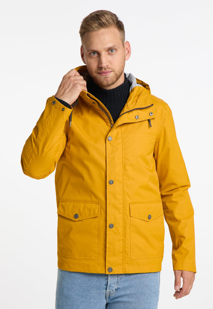 Mo Men's Rain Jacket With Interior Print