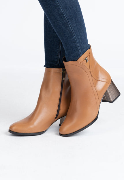 Usha Women's Leather Ankle Boots