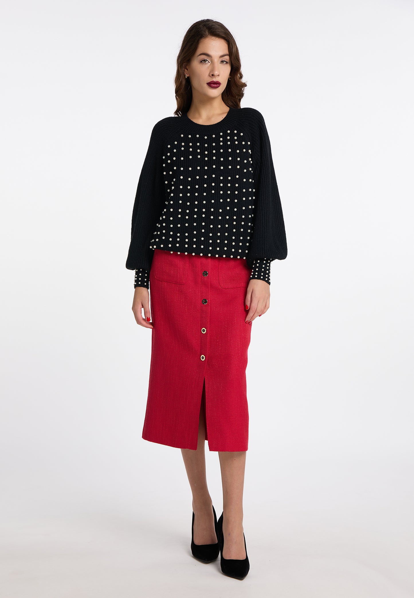 faina Kobiety Sweter Dzianinowy