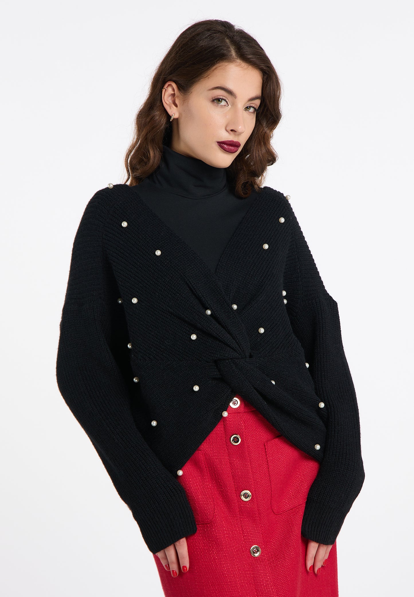 faina Kobiety Sweter Dzianinowy