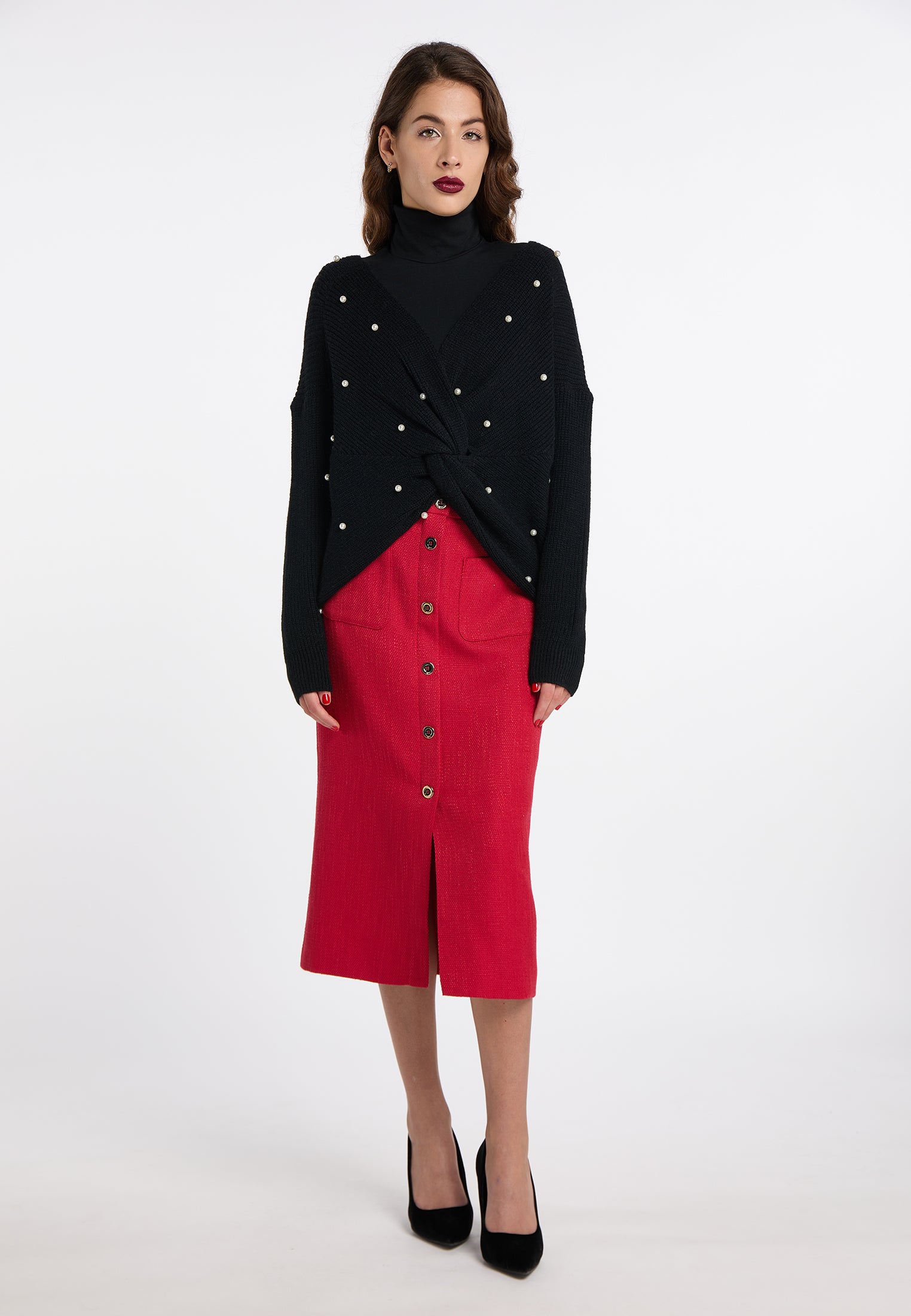 faina Kobiety Sweter Dzianinowy