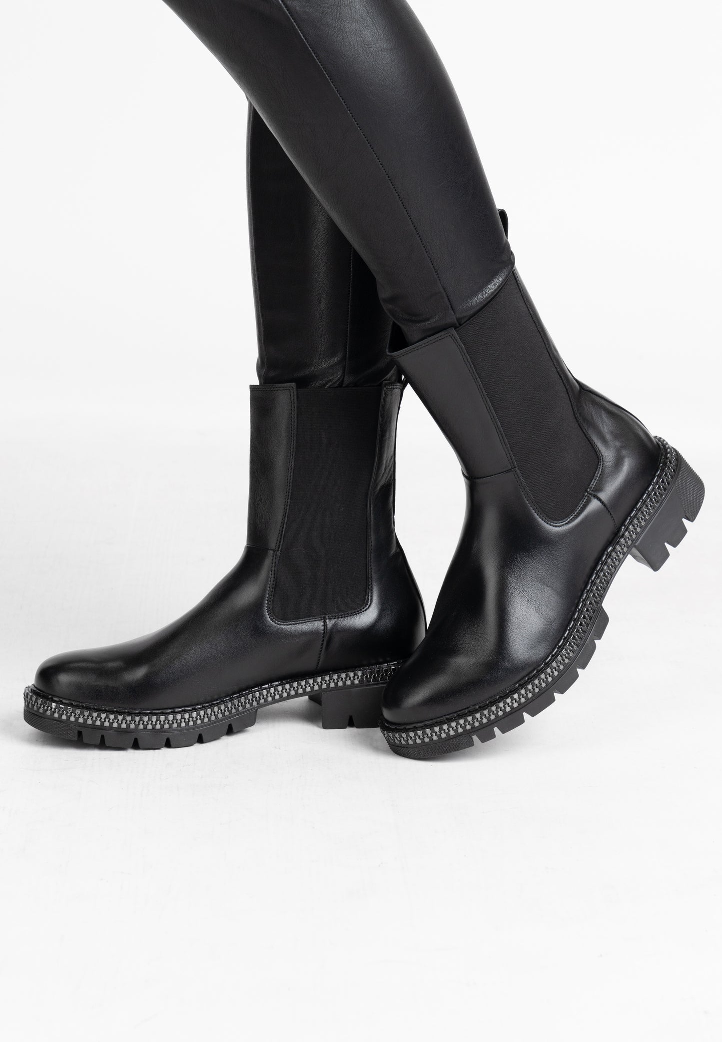 DreiMaster Vintage Kobiety Botki Skórzane