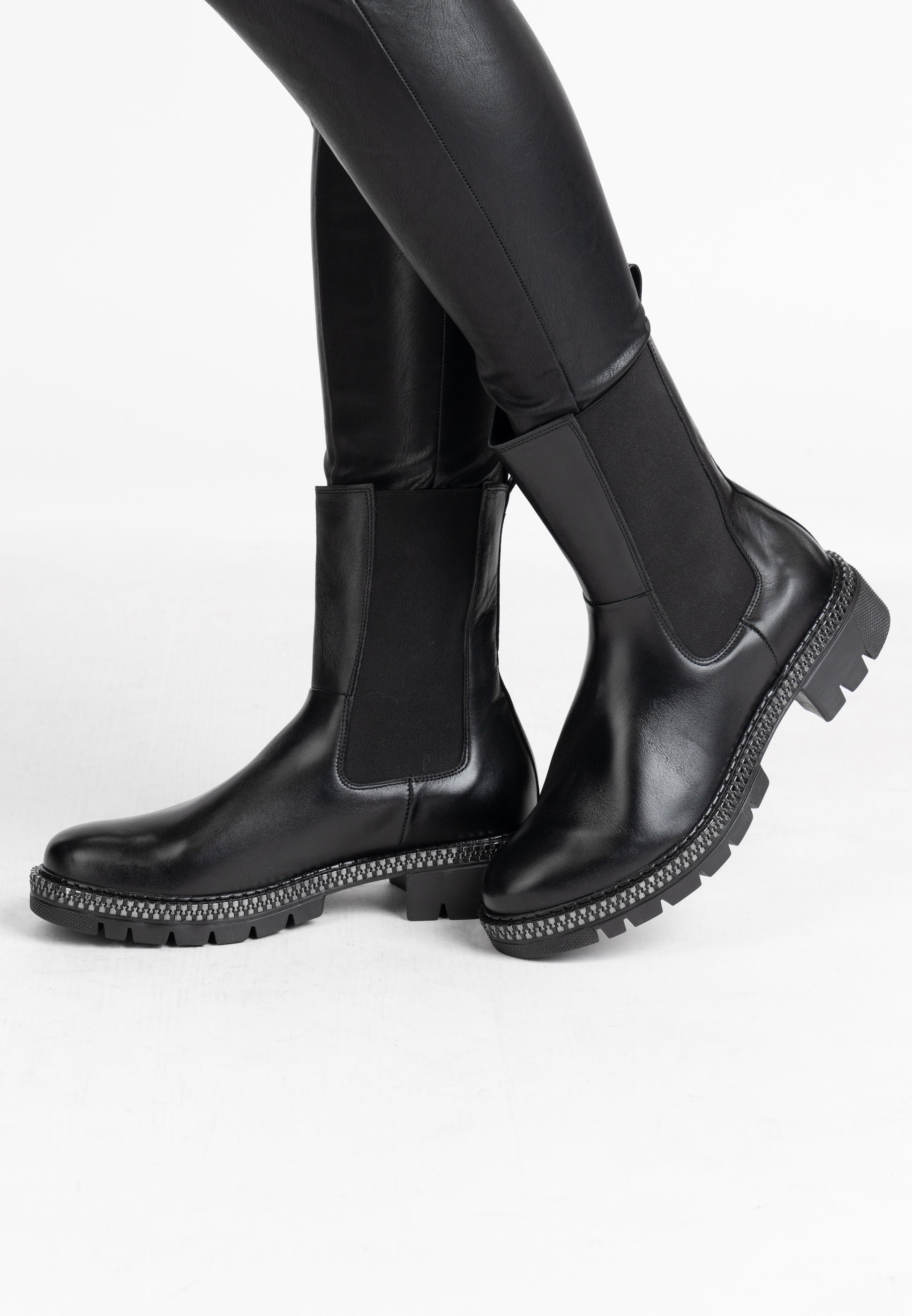 DreiMaster Vintage Kobiety Botki Skórzane