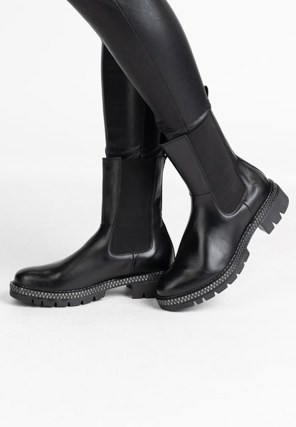 DreiMaster Vintage Kobiety Botki Skórzane