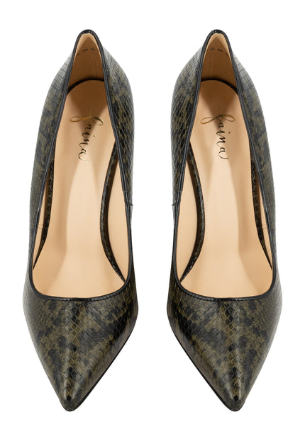 Faina Women's Pumps With Reptile Embossing