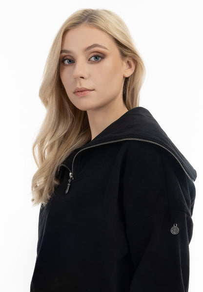 DreiMaster Vintage Women's Oversize Troyer Sweater