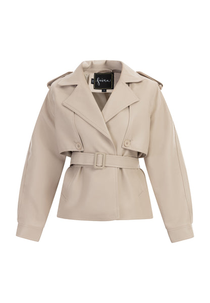 Faina Women's Jacket Made Of Imitation Leather