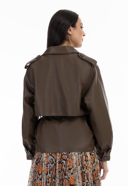 Faina Women's Jacket Made Of Imitation Leather