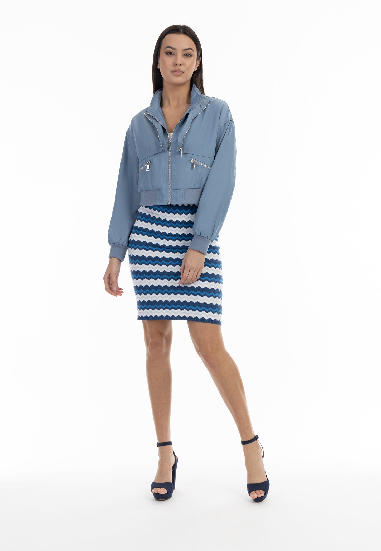 faina Damen Strick-Midirock