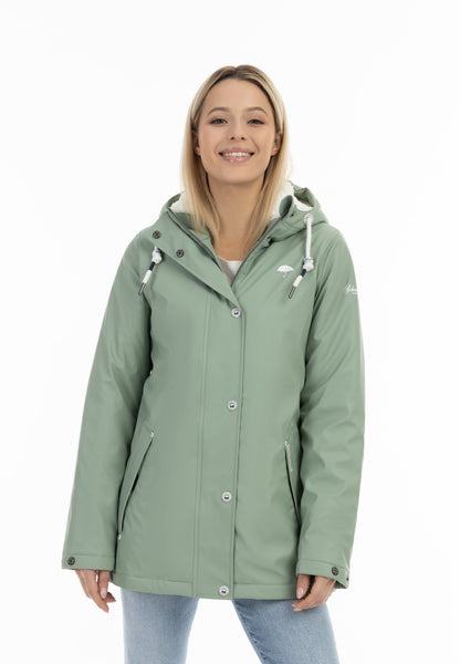 Schmuddelwedda Women's Rain Jacket With Faux Fur Lining