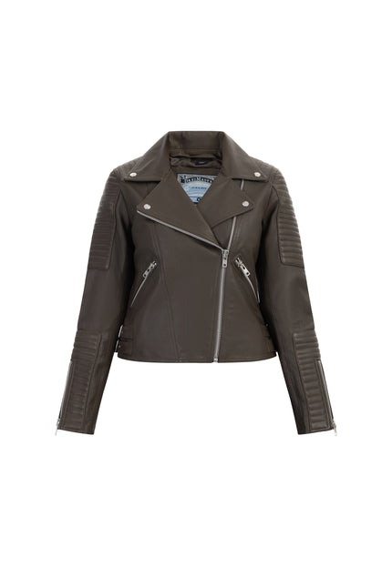 DreiMaster Vintage Women's Leather Biker Jacket