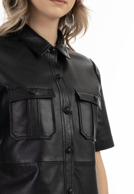 Dreimaster vintage Women's Leather Shirt