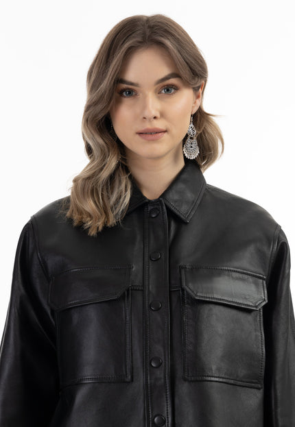 Dreimaster vintage Women's Leather Shirt