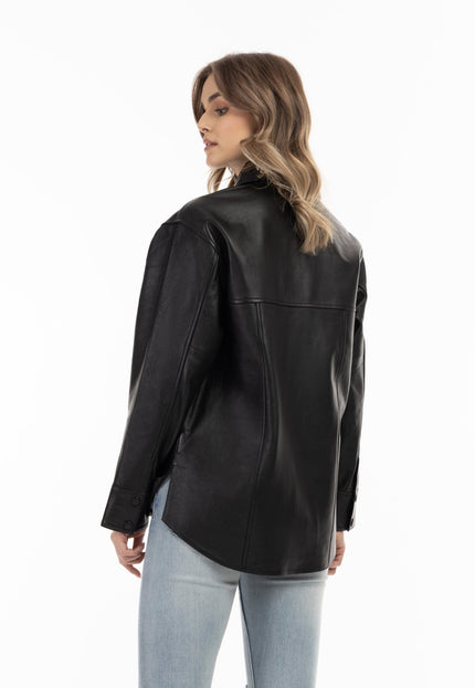 Dreimaster vintage Women's Leather Shirt