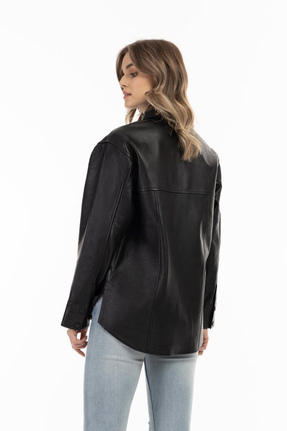 Dreimaster vintage Women's Leather Shirt