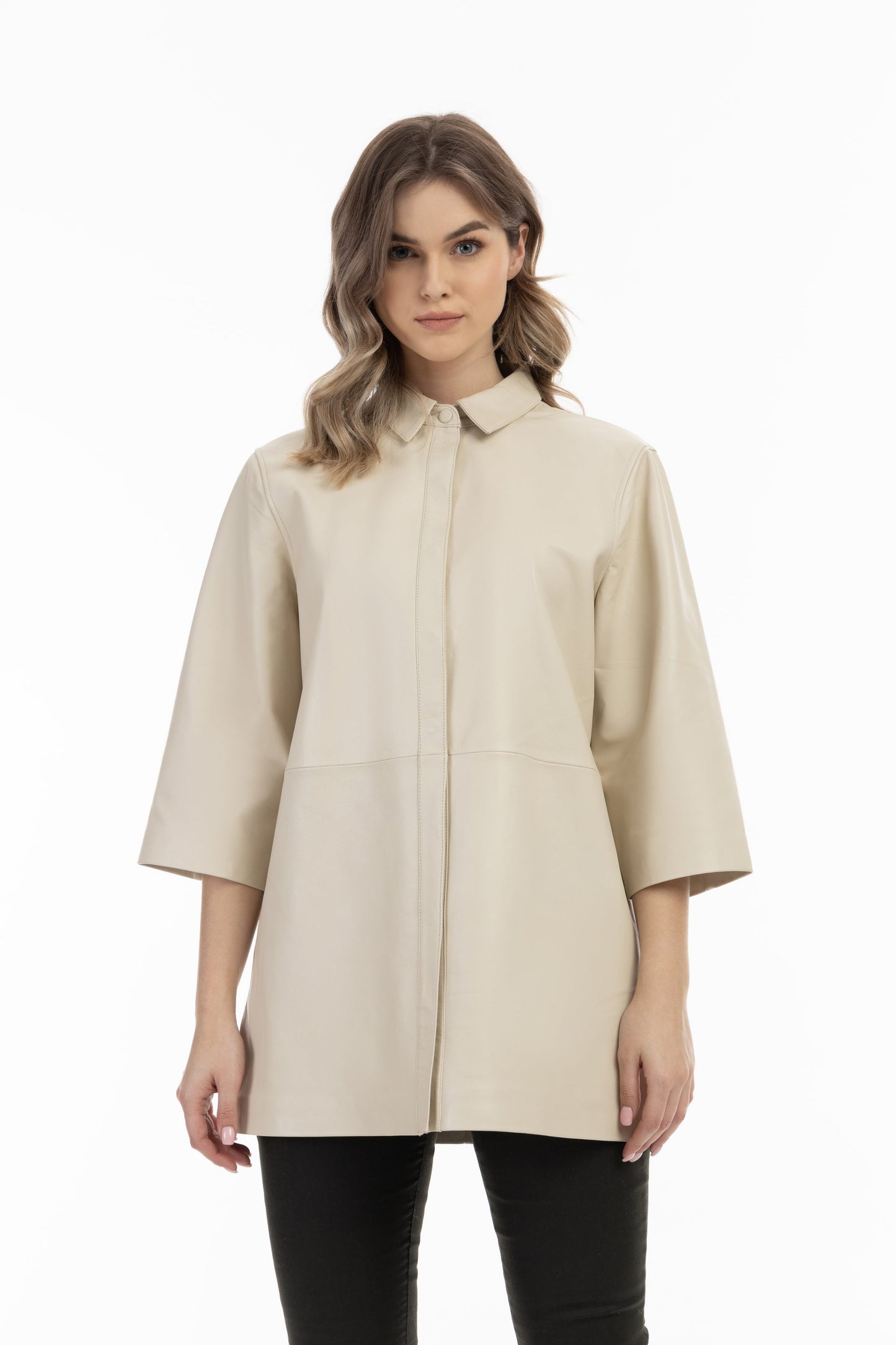 Dreimaster vintage Women's Leather Shirt