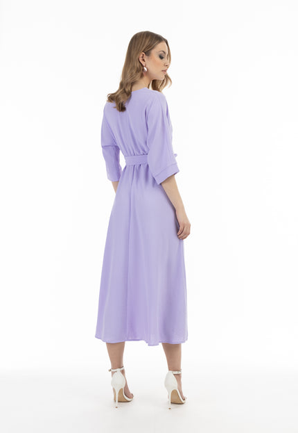 faina Damen Midi Kleid