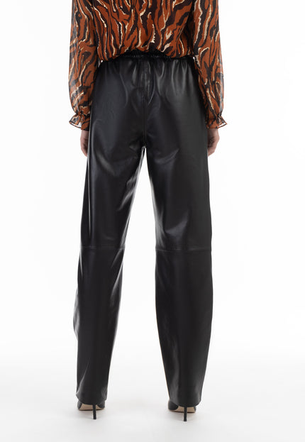 Faina Women's Leather Pants