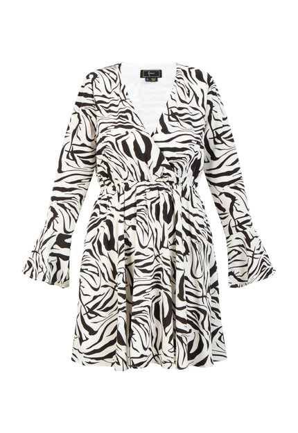 faina Damen's Kleid Zebra-Print