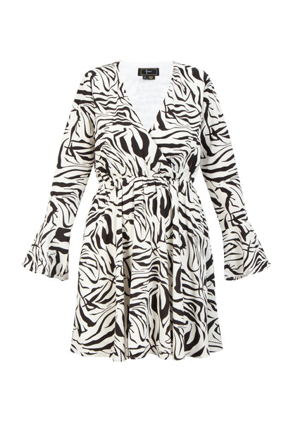 faina Women's Dress Zebra Print