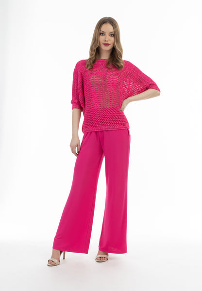 faina Women's Wide Meshed Knitted Sweater