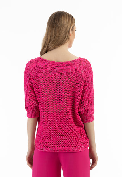 faina Women's Wide Meshed Knitted Sweater