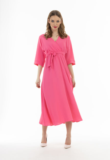 faina Damen Midi Kleid