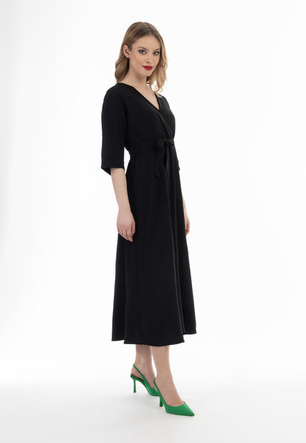 faina Damen Midi Kleid