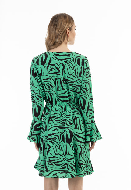 faina Damen's Kleid Zebra-Print