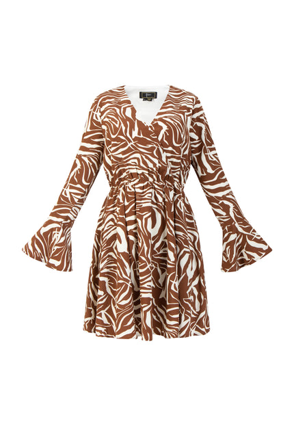 faina Damen's Kleid Zebra-Print