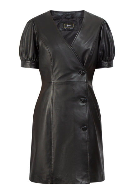 Faina Women's Leather Dress