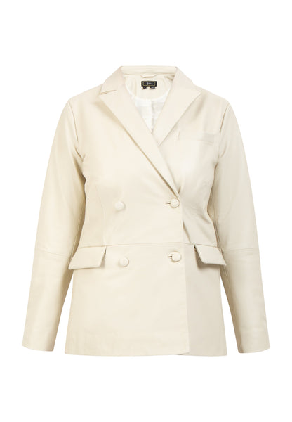 Faina Women's Leather Blazer