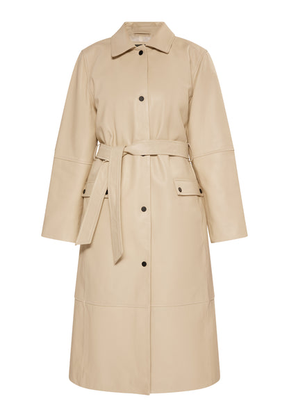 faina Women's Leather Coat