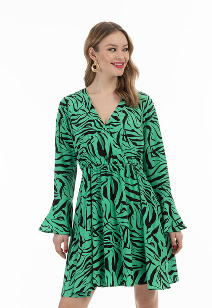 faina Damen's Kleid Zebra-Print