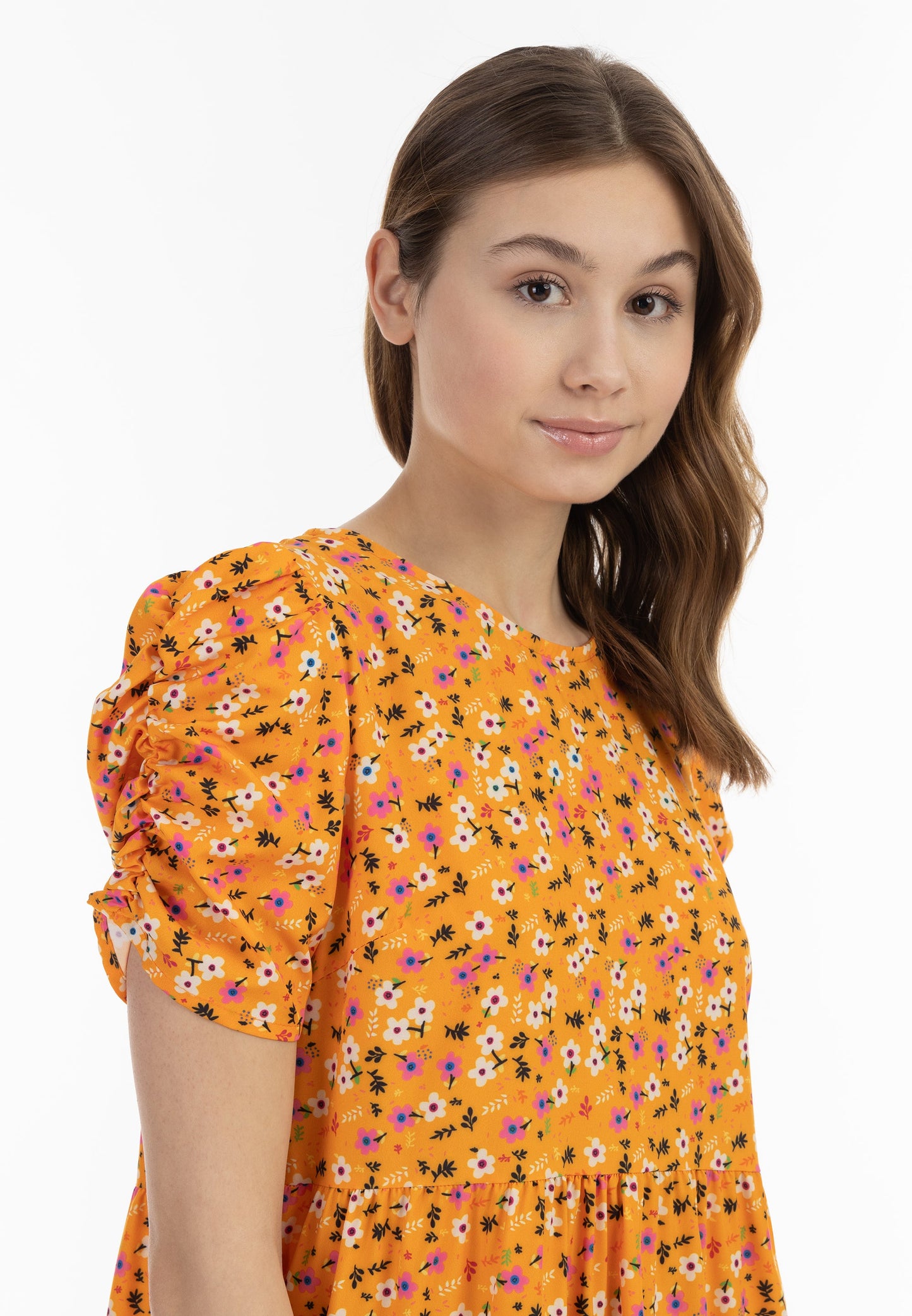 Mymo Women's Midi Short Sleeve Dress