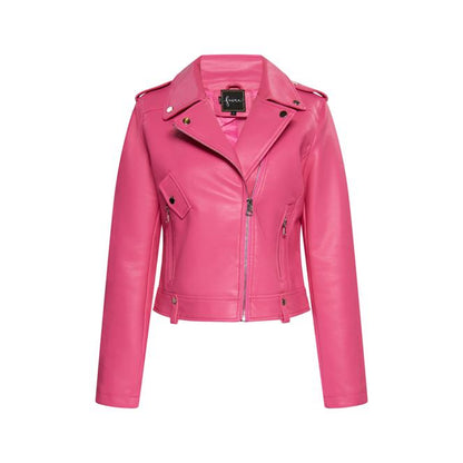 Faina Women's Faux Leather Biker Jacket
