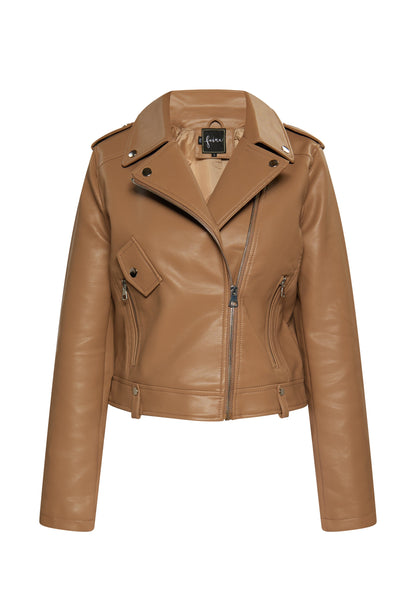 Faina Women's Faux Leather Biker Jacket