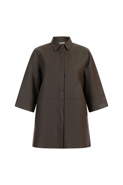 Dreimaster vintage Women's Leather Shirt