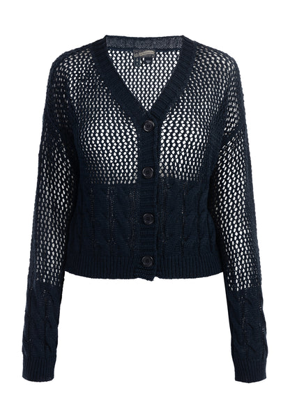 DreiMaster Vintage Women's Wide Mesh Cardigan