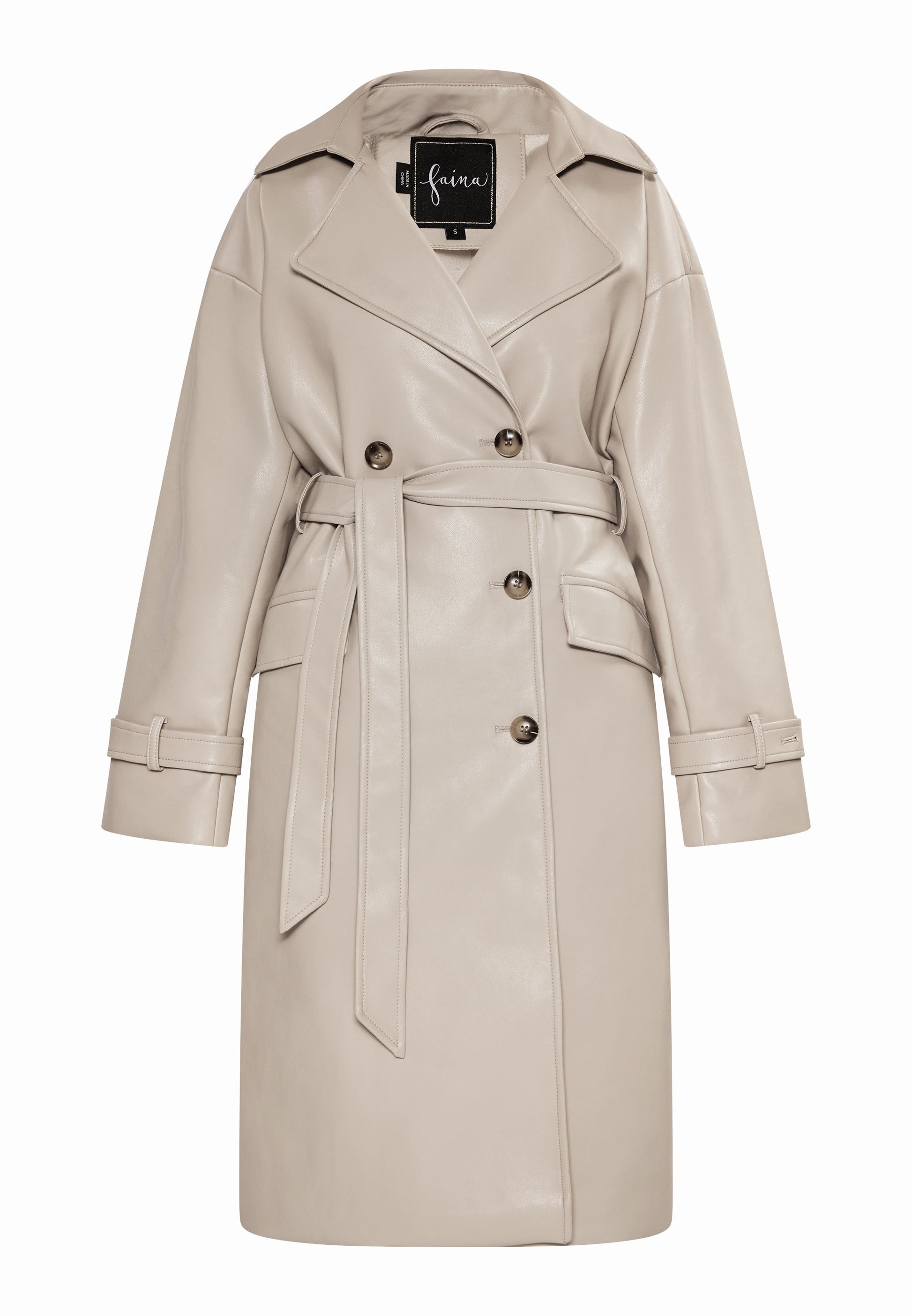 Faina Women's Faux Leather Coat