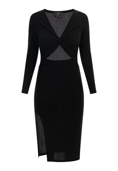 Faina Women's Evening Dress With Shiny Yarn