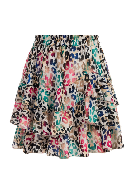 Faina Women's Mini Skirt With Flounces