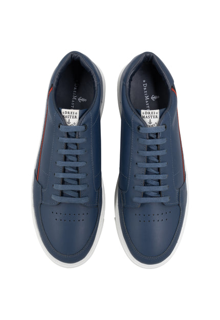 DreiMaster Maritim Men's Leather Sneakers