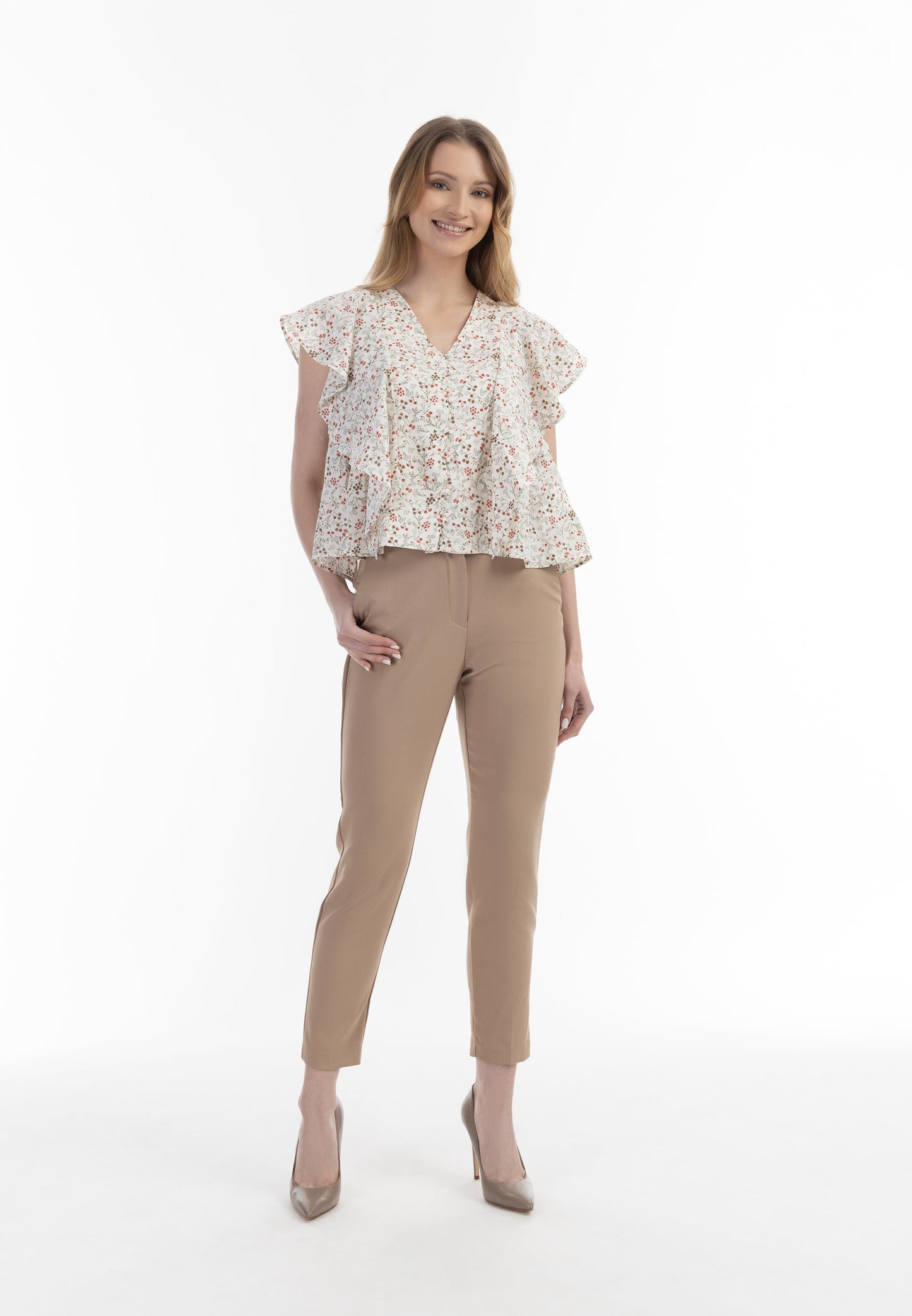 Usha Women's Short Sleeve Blouse