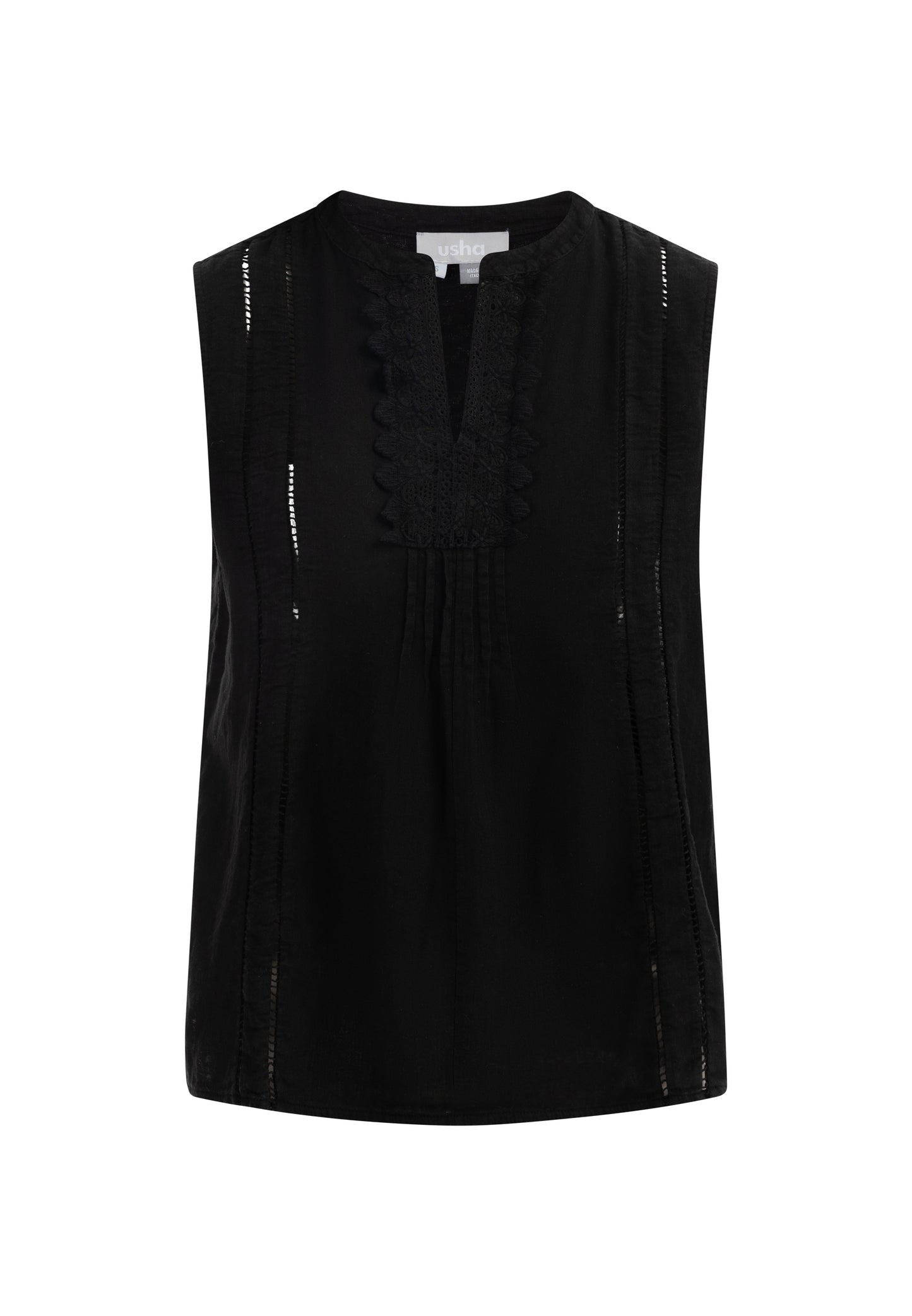 usha Women's Blouse Top With Lace