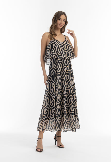 faina Damen Maxi Kleid