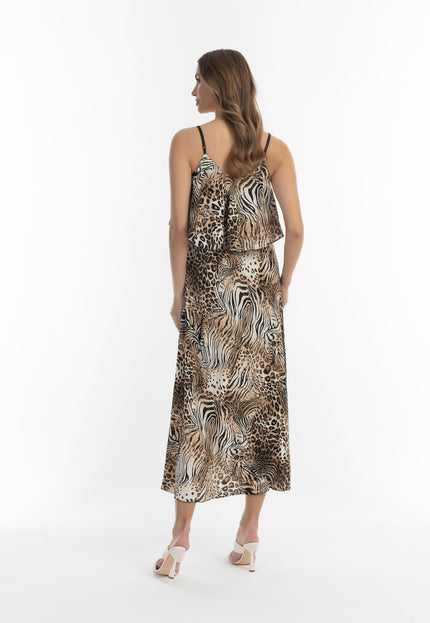 Faina Women's Animal Print Maxi Dress