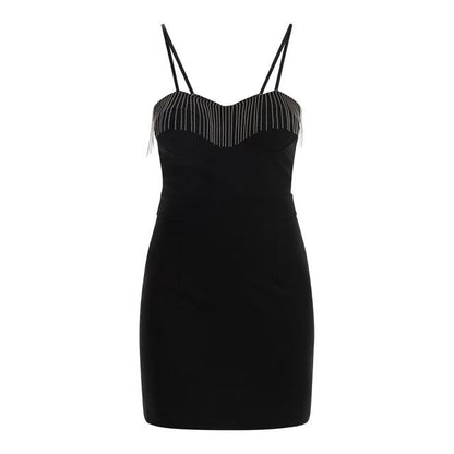 Faina Women's Mini Dress With Pearl Necklaces