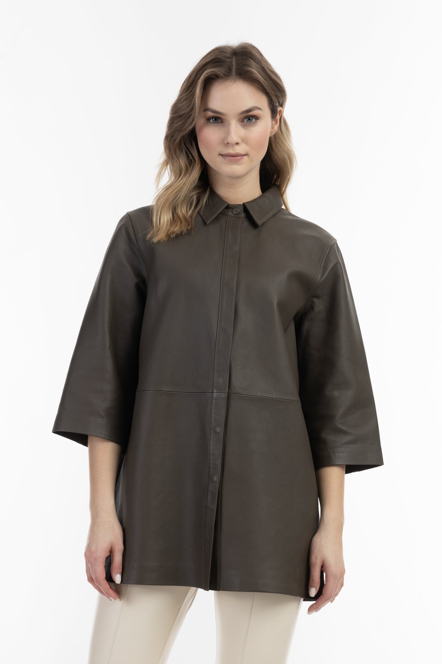 Dreimaster vintage Women's Leather Shirt